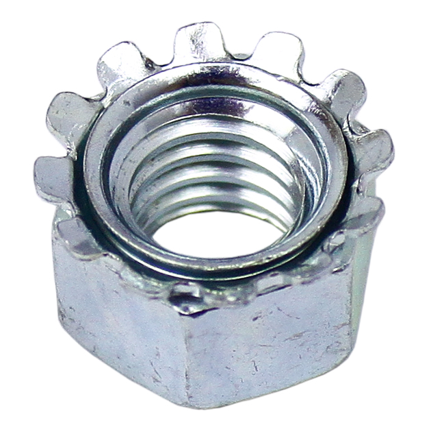 <ul><li>Zinc plated to resist rust and corrosion</li><li>Permanently attached to lock washer</li><li>Resists loosening due to vibration</li></ul>|